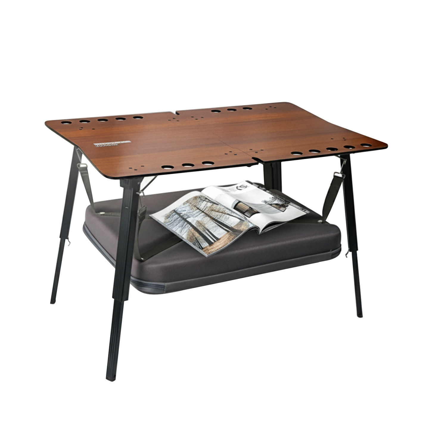 Camping Cooking Table - โต๊ะพับอลูมิเนียมสำหรับใช้งานกลางแจ้ง IGT น้ำหนักเบา พกพาสะดวก สำหรับตั้งแคมป์ รถยนต์