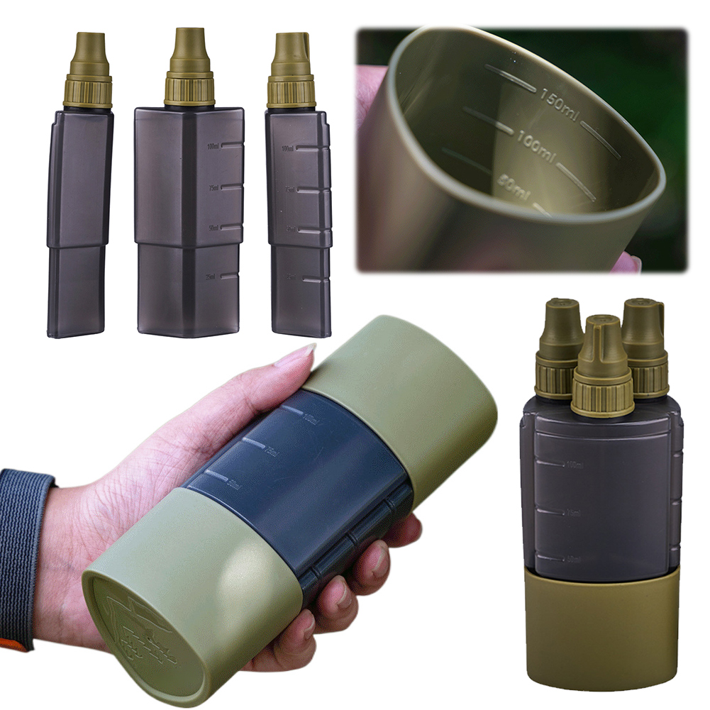 Quality Camping Cooking Set - 3 In 1 Outdoor Camping เครื่องปรุงรสขวด