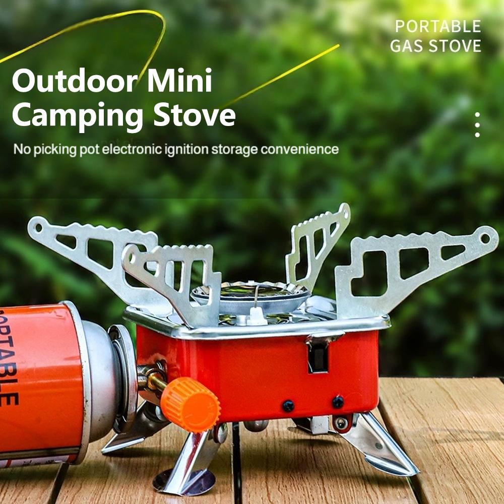 เตาแก๊สพกพาแบบพับได้ ป้องกันลม - Quality Camping Cooking Set บทวิจารณ์และราคา