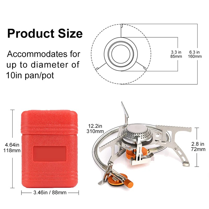 เตาแก๊สแคมป์ปิ้งแบบพกพาพับเตาแ - Quality Camping Cooking Set บทวิจารณ์และราคา