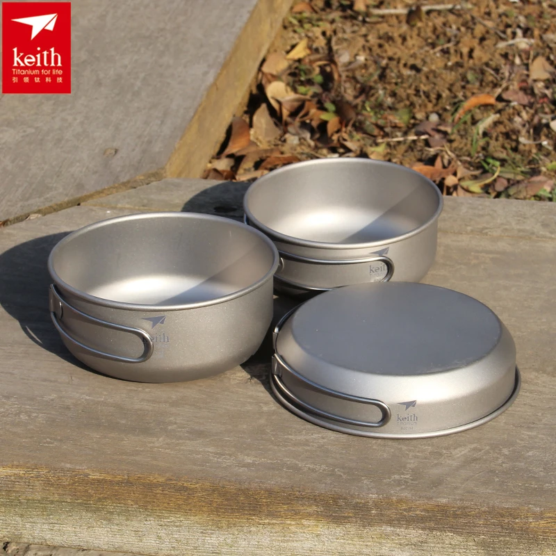 Keith 3PCS ไทเทเนียมเครื่องครั - Camping Hiking Cooking บทวิจารณ์และราคา