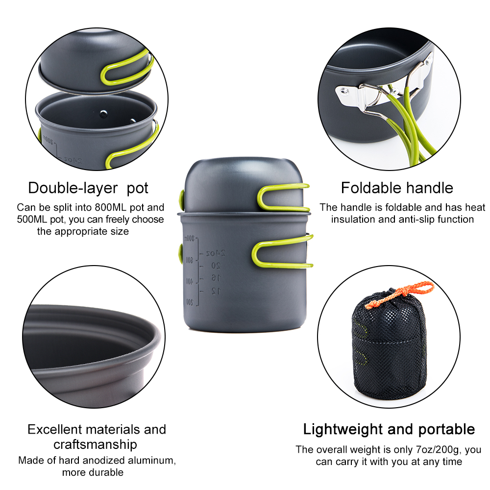 Widesea Ultralight Camping อุป - Quality Camping Cooking Set บทวิจารณ์และราคา