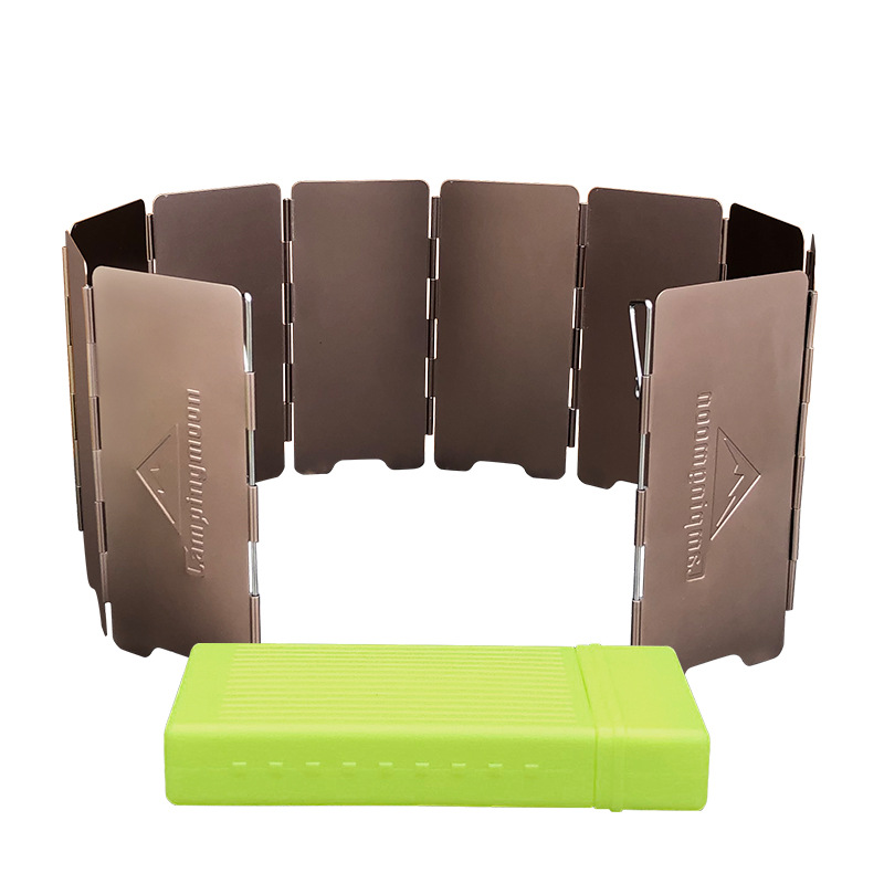 10 แผ่นสีบรอนซ์พับกลางแจ้ง Cam - Quality Camping Cooking Set บทวิจารณ์และราคา
