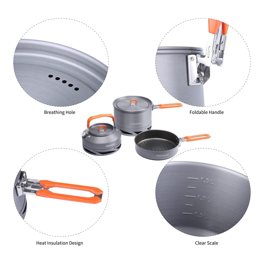 Fire Maple Camping เครื่องครัว - Quality Camping Cooking Set บทวิจารณ์และราคา