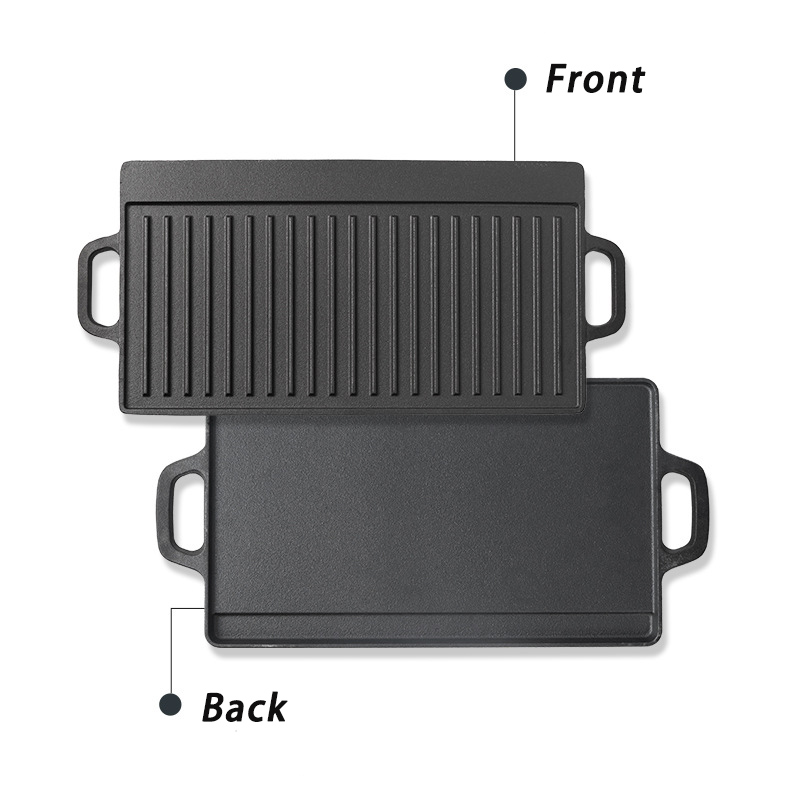 กระทะเหล็กหล่อสองด้านสำหรับตั้ - Camping Cooking Flat Top บทวิจารณ์และราคา