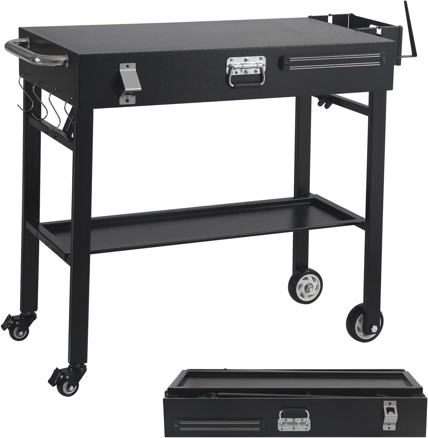 รถเข็นสำหรับปิ้งย่างแบบพับได้ส - Camping Cooking Table บทวิจารณ์และราคา