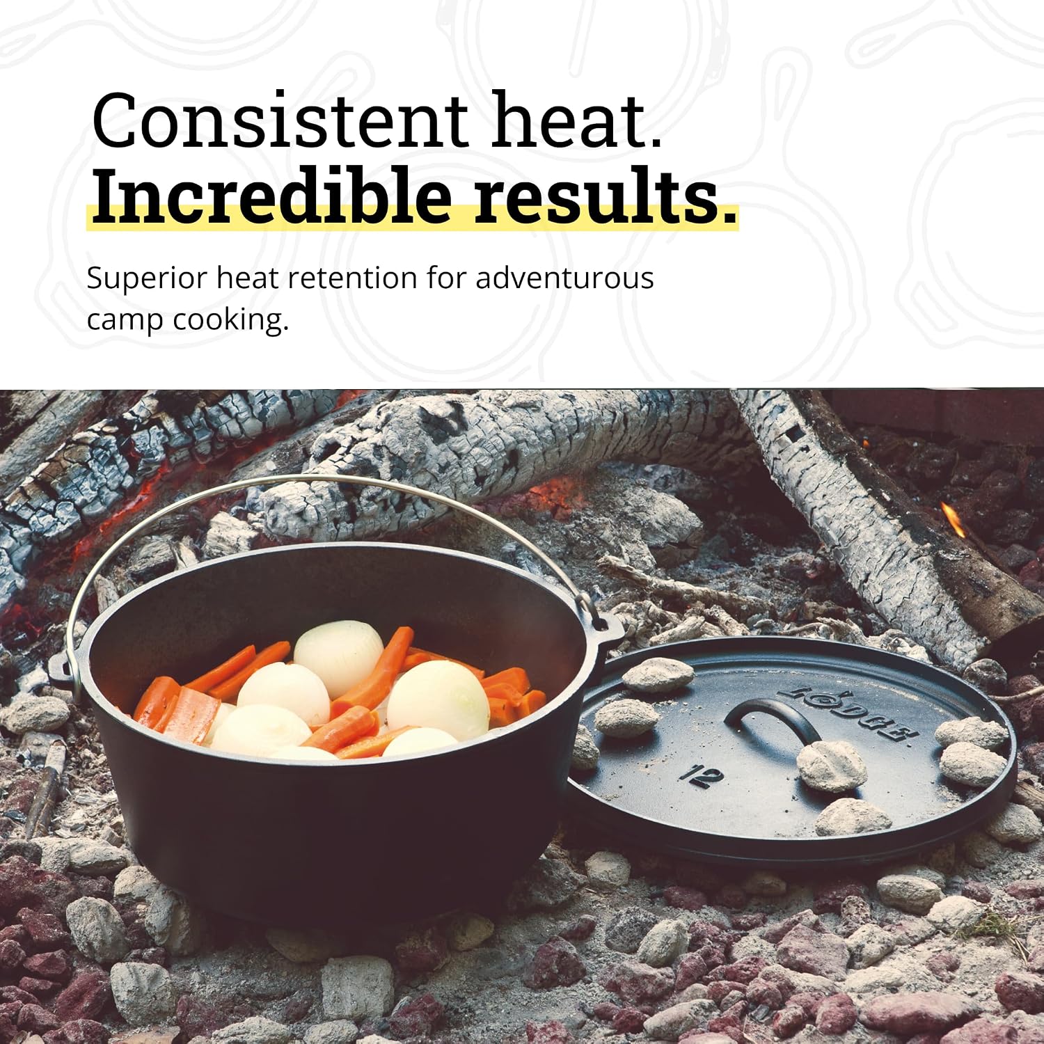 หม้อดัตช์โอเวนเหล็กหล่อสำหรับแ - Camp Dutch Oven Cast บทวิจารณ์และราคา